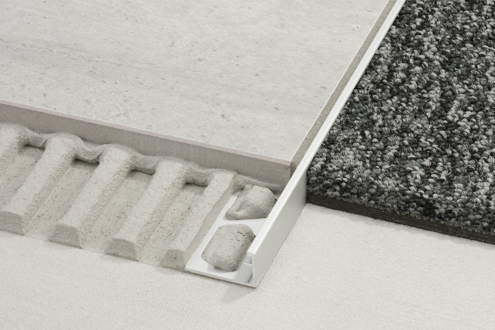 Alu-Schiene A-100/100 L= 1,0m H=10mm