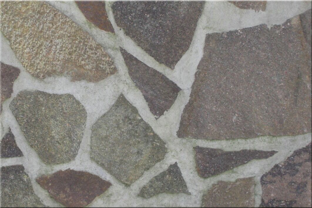 Porphyr Rot-Grau polygonal 2-5cm stark