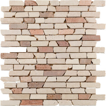 Natursteinmosaik braun Mix 30,5/30,5/0