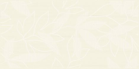 1-Dekor Blume beige 19,8/39,8/0,7 AUSL