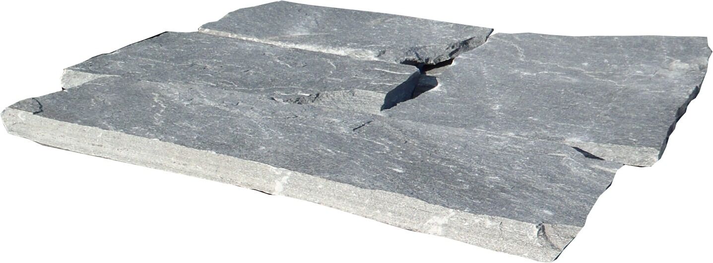 Frozen Grey Quarzit grau polygonal ca.