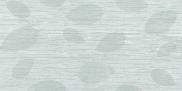 1-Dekor Blätter grau glänzend TS