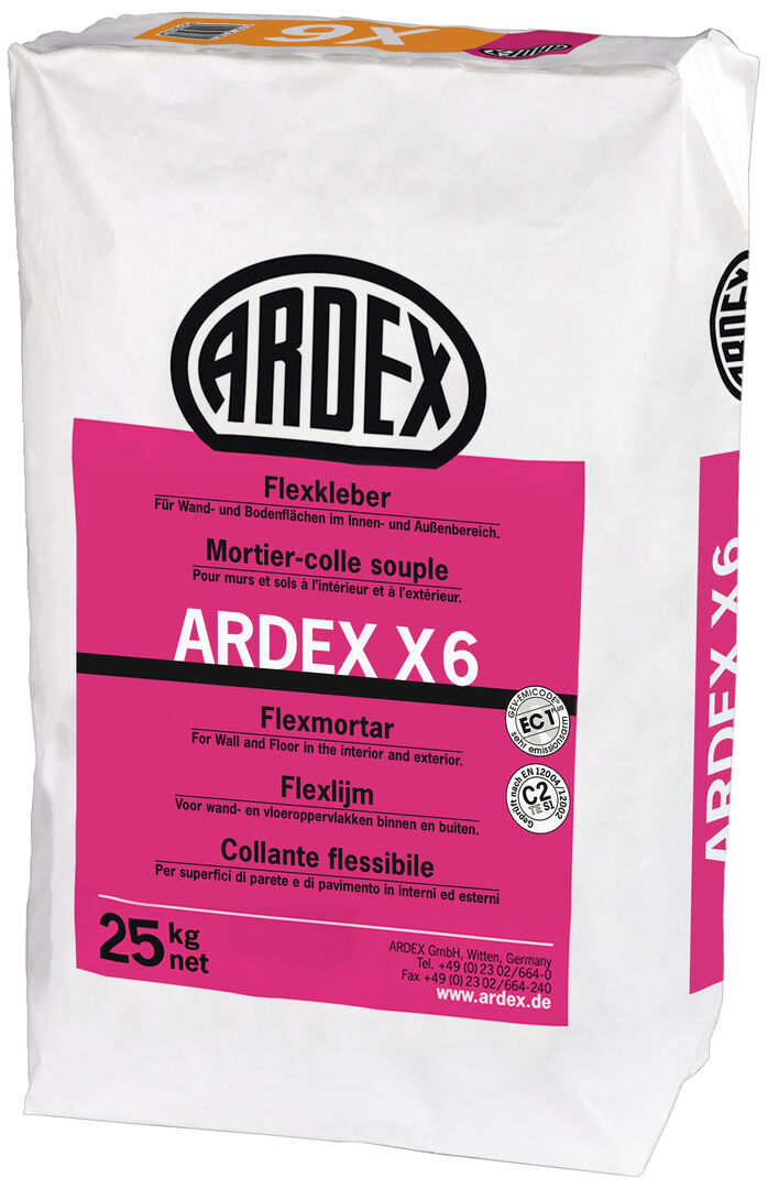 Ardex X6 25kg Flexkleber C2 TE, EC1 PL