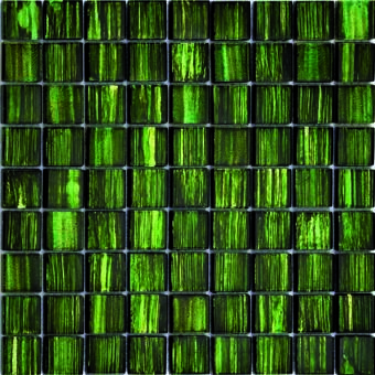 Glas-Mosaik grün 3,0/3,0/0,8 cm Auslau