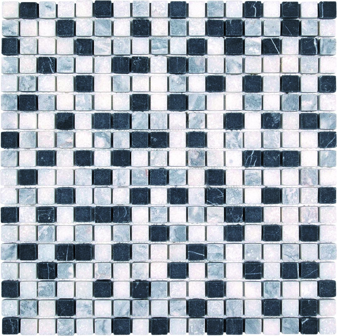 Mosaik White Wave mix Marmor 1,5/1,5/1