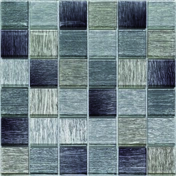 Glas-Mosaik gold-schwarz-hellgrau4,8/4