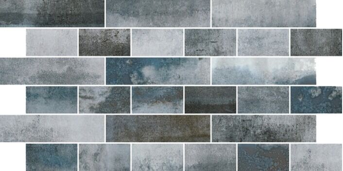 Mauerverband blau-eisenbraun Auslaufar