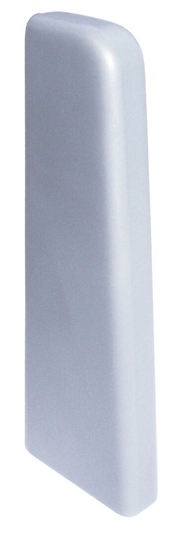 Endkappen silbergrau für Laminatleiste