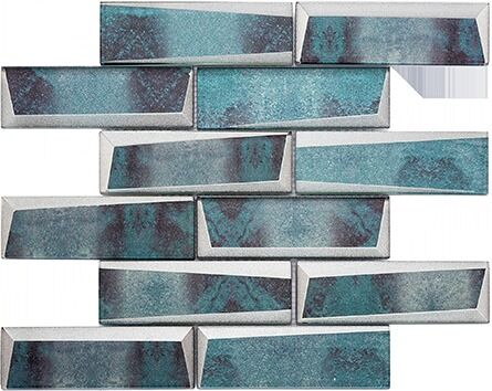 Glas-Mosaik blau 4,8/14,8/0,8 Auslaufa