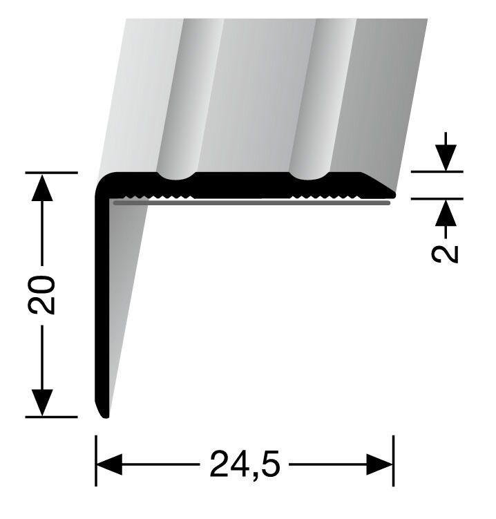 Typ 235 SK Winkelprofil 1,00m F9 Alumi