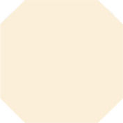 BF Achteck weiß 15/15/1,1 unglasiert;