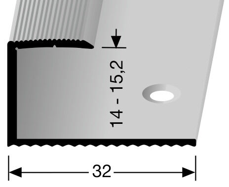 Typ 215 SBS Einfassprofil 0,90 F2 Alu