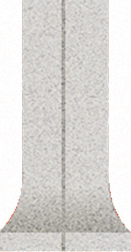 Außenecke grau mix 2,3/8/0,7 unglasier