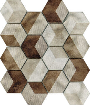 Metallmosaik beige mix 25,8/30/0,8 (1M